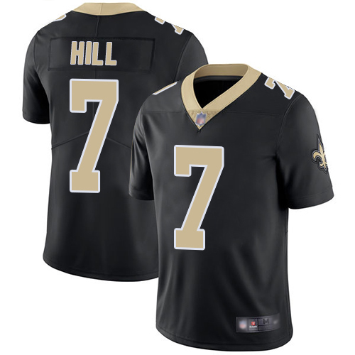 Men New Orleans Saints Limited Black Taysom Hill Home Jersey NFL Football #7 Vapor Untouchable Jersey->new orleans saints->NFL Jersey